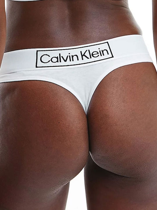 Calvin Klein Cotton Women's String White