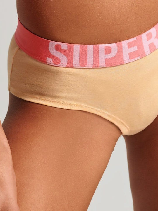 Superdry Βαμβακερό Γυναικείο Slip Μπεζ