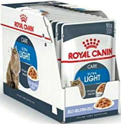 Royal Canin Ultra Light Nasses Katzenfutter für Katze in Beutel mit Huhn 85gr 2625010