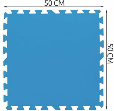 Bestway Υπόστρωμα Πισίνας 8τμχ από Πλαστικό 50x50x50εκ. Μπλε