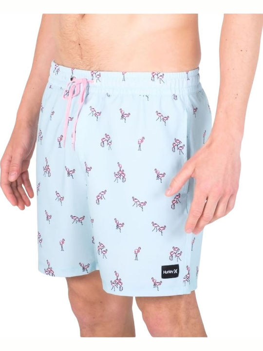Cannonball Men's Swimwear Shorts Light Blue with Patterns