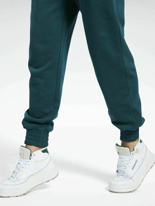 Classics French Terry Pantaloni de trening pentru femei cu cauciuc Forest Green