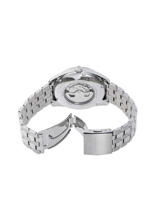 Orient Watch Chronograph Automatic with Silver Metal Bracelet