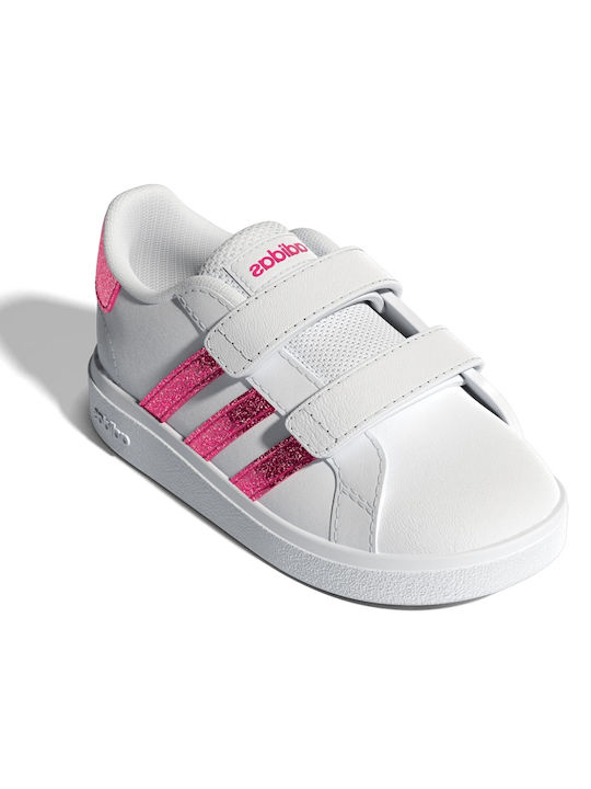 Adidas Παιδικά Sneakers Grand Court με Σκρατς Cloud White / Team Real Magenta