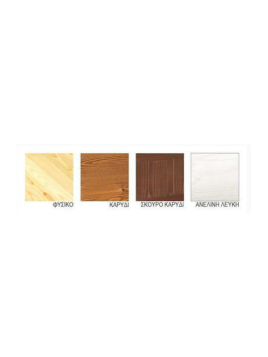 No8 Bed Single Wooden Beige for Mattress 90x190cm