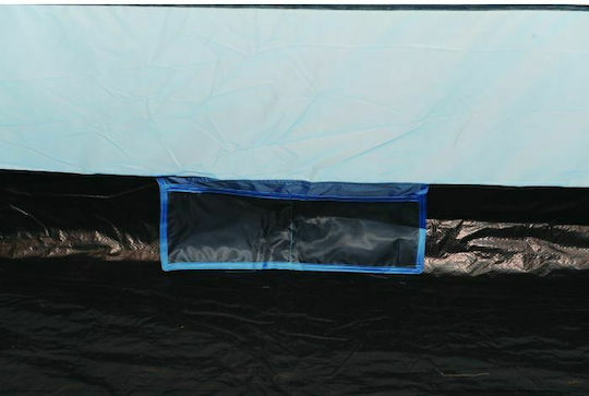 Camping Plus by Terra Comet 4P Καλοκαιρινή Σκηνή Camping Igloo Μπλε με Διπλό Πανί για 4 Άτομα 210x240x165εκ.