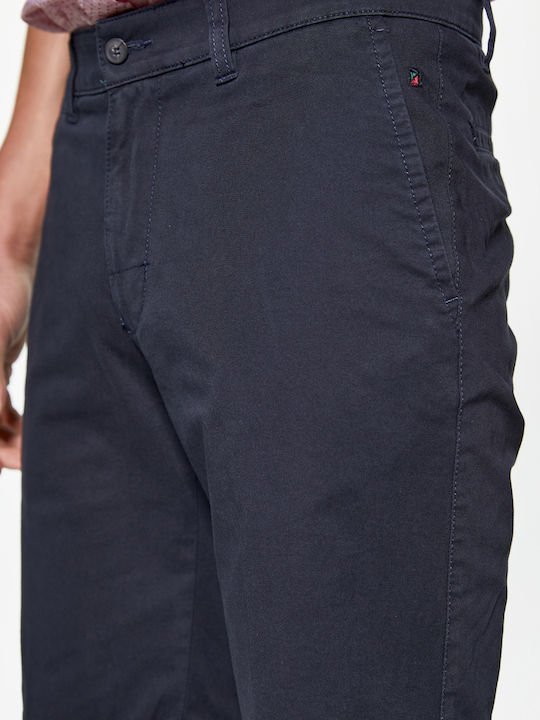 RedGreen Chino Shorts with Logo Embroidery - Blue Navy