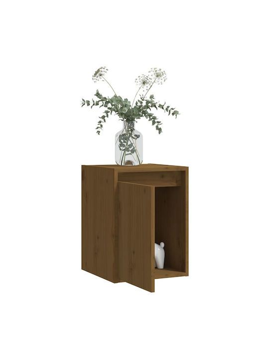 Hängendes Wohnzimmer Nischenschrank aus Massivholz Braune 30x30x40cm