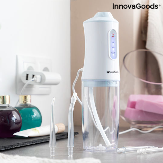 InnovaGoods Denter Water Flosser 220ml Επαναφορτιζόμενο & Αδιάβροχο White