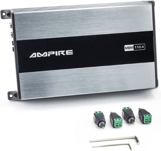 Ampire MBM110.4-2G Ενισχυτής Αυτοκινήτου 4 Καναλιών (Κλάση D)