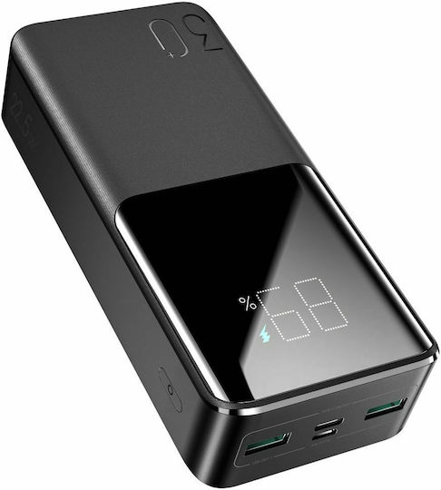 Joyroom JR-QP193 Power Bank 30000mAh 22.5W με 2 Θύρες USB-A και Θύρα USB-C Power Delivery / Quick Charge 3.0 Μαύρο