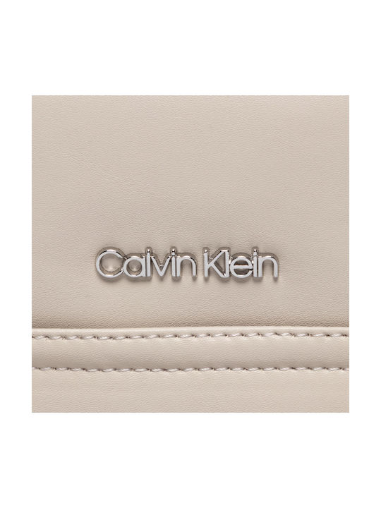 Calvin Klein Pungă din piele Geantă pentru bărbați Umăr / Crossbody Bej