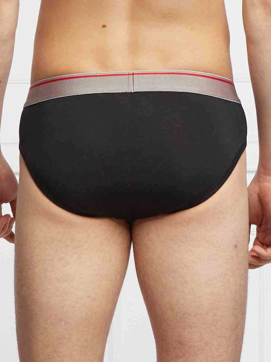 Herren Slips Schwarz 2Packung
