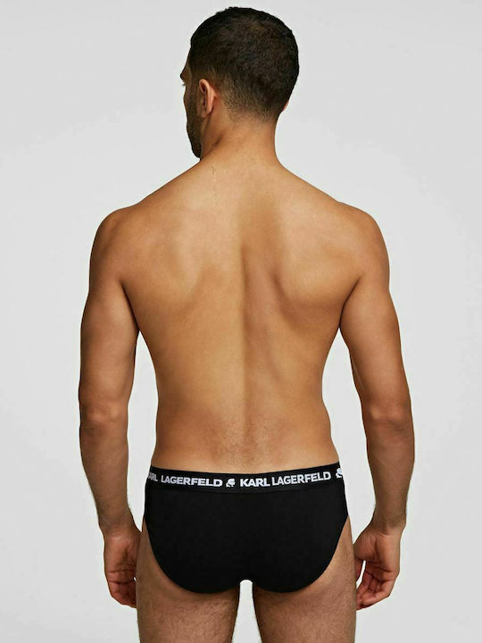 Herren Slips Schwarz 3Packung