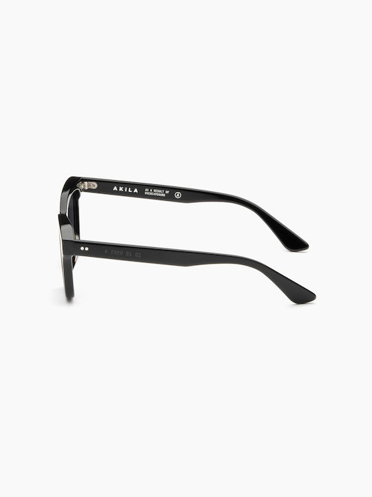 Akila Hi-Fi 2.0 Women's Sunglasses with Black Plastic Frame and Black Lens 2020-01-01
