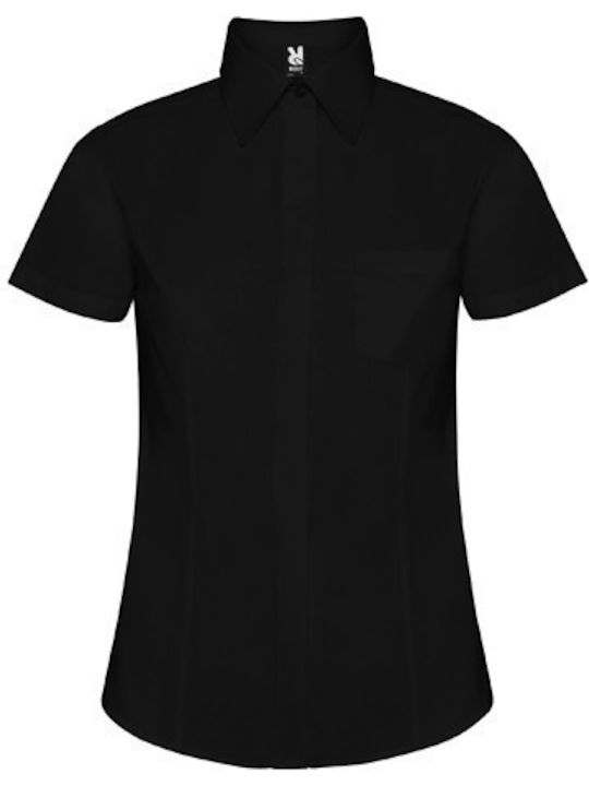 Kustom Kit Women's Monochrome Short Sleeve Shirt Black