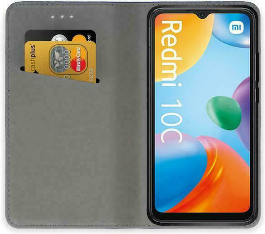 Smart Magnet Book Δερματίνης Μαύρο (Redmi 10C)