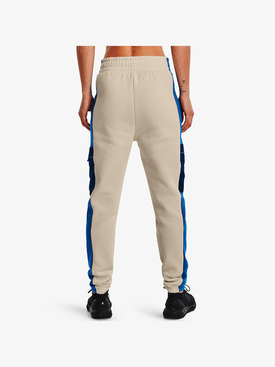 Under Armour Rival Women's Jogger Sweatpants Gray Fleece