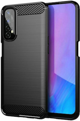 Forcell Carbon Back Cover Πλαστικό Μαύρο (Realme C21)