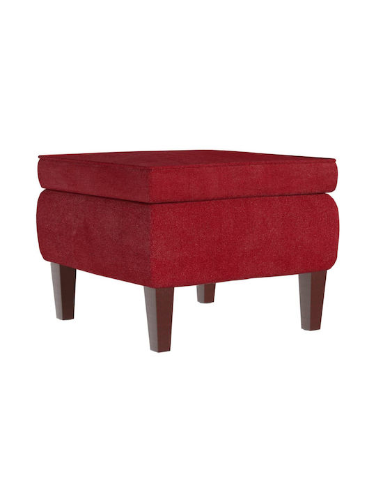 Samt Fußhocker Bordeaux 55x54,5x42cm