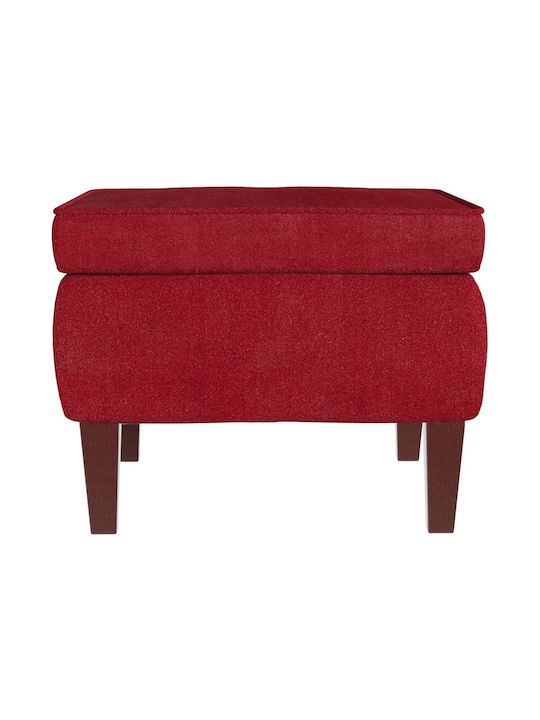 Samt Fußhocker Bordeaux 55x54,5x42cm