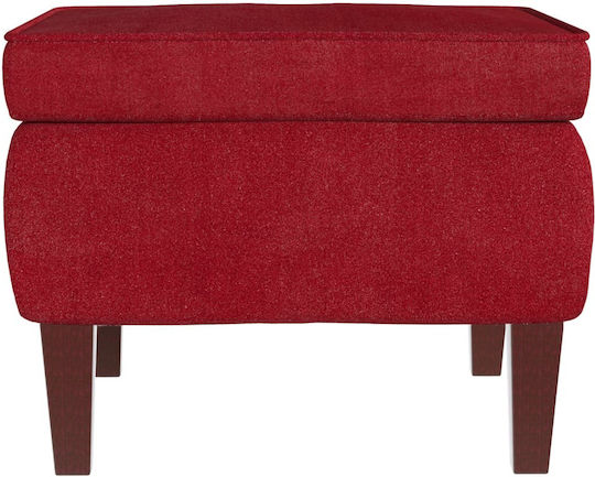 Samt Fußhocker Bordeaux 55x54,5x42cm