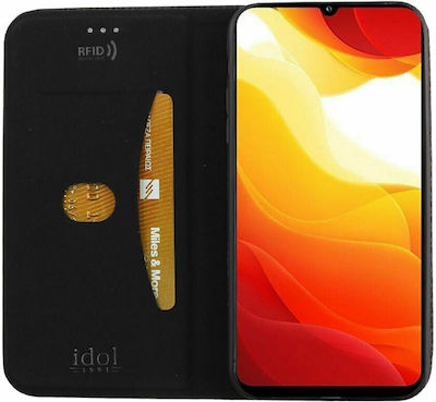 Idol 1991 Elite Anti-RFID Carte Piele artificială Negru (Xiaomi Mi 10 Lite) 8313226