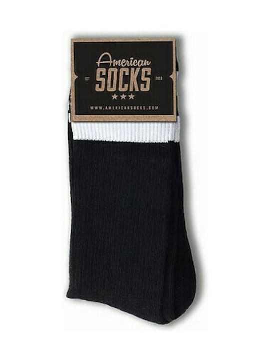 American Socks Back In Black Women's Solid Color Socks Black