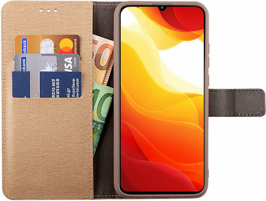 Volte-Tel Allure Magnet Wallet Δερματίνης Χρυσό (Xiaomi Mi 10 Lite)