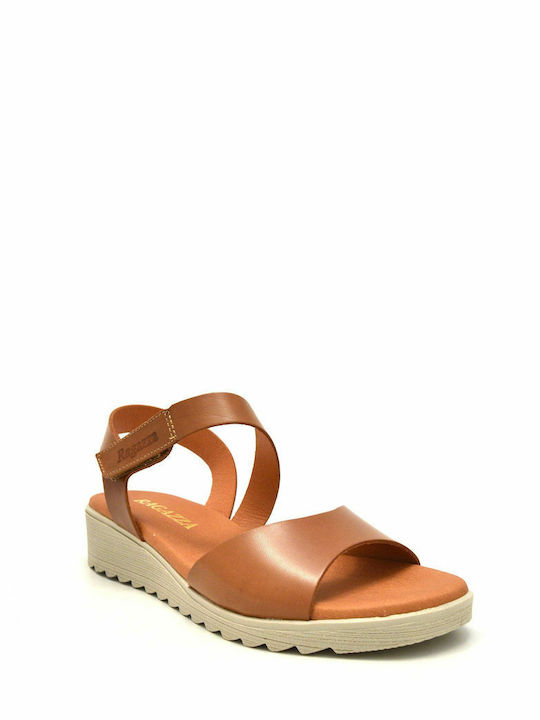 Anatomic Women's Leather Ankle Strap Platforms Tabac Brown