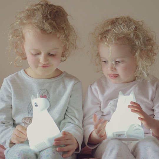 Micro LED Kinder Dekorative Lampe Kidywolf Dino Weiß