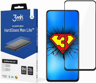 3MK HardGlass Max Lite Full Face Tempered Glass Μαύρο (Poco X4 Pro)