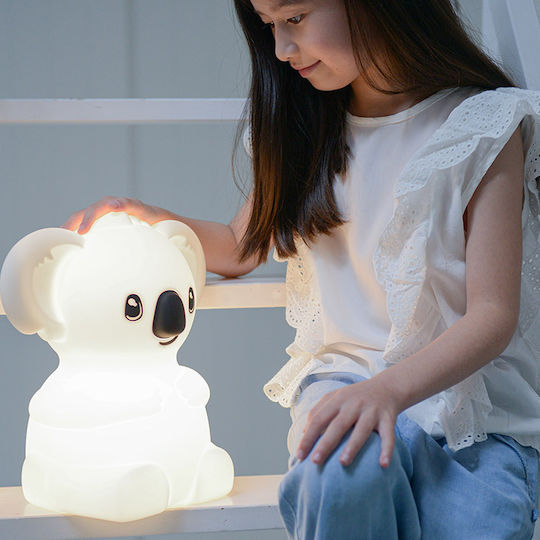 Micro LED Детско Декоративно Осветление Kidywolf Koala Бял 27x20x30εκ.