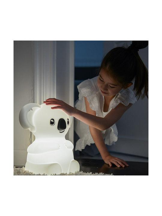 Micro Led Παιδικό Διακοσμητικό Φωτιστικό Kidywolf Koala Λευκό 27x20x30εκ.