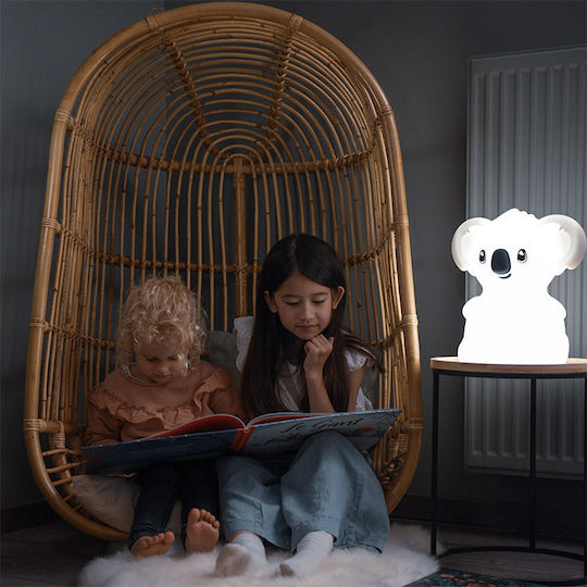 Micro LED Детско Декоративно Осветление Kidywolf Koala Бял 27x20x30εκ.