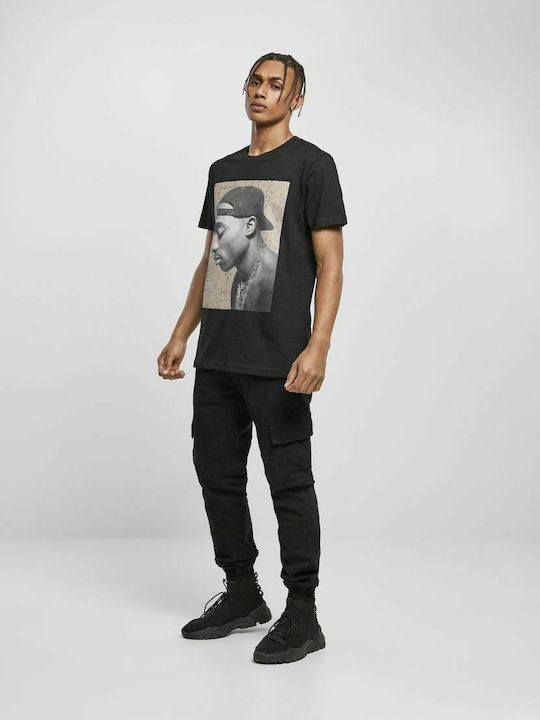 Cracked Backround T-shirt Μαύρο