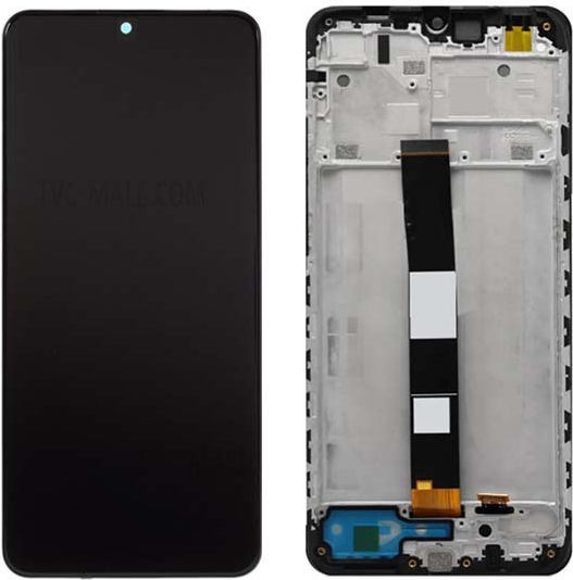 Οθόνη Grade A mit Touch-Mechanismus und Rahmen für Redmi 9A/9C (Schwarz)