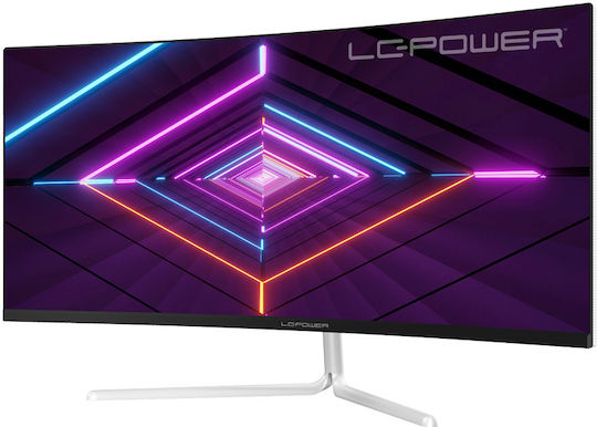 LC-Power LC-M34-UWQHD-100-C-V3 Ultrawide VA Curved Monitor 34" QHD 3440x1440 με Χρόνο Απόκρισης 8ms GTG Λευκό