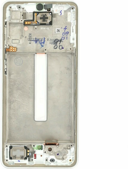 Samsung Οθόνη με Μηχανισμό Αφής για Galaxy A33 (Λευκό)