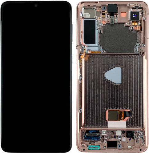 Samsung Οθόνη με Μηχανισμό Αφής και Πλαίσιο για Galaxy S21+ (Μωβ)