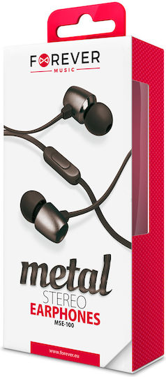 Forever MSE-100 In-ear Handsfree με Βύσμα 3.5mm Μαύρο