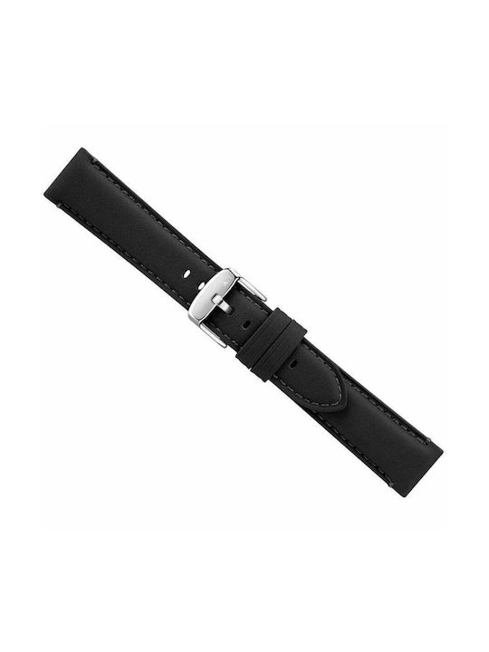 Morellato Morandi Leather Strap Black 20mm