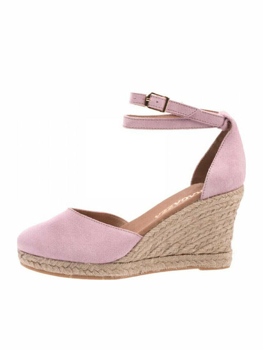 Summer Women's Platforms in Espadrilles Style Rose Gold