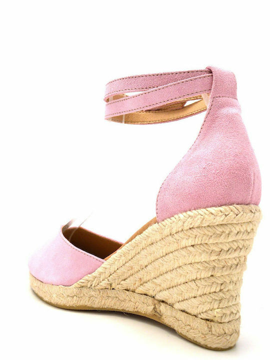 Summer Women's Platforms in Espadrilles Style Rose Gold