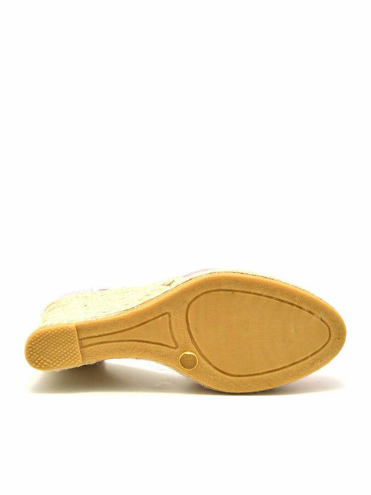 Summer Women's Platforms in Espadrilles Style Rose Gold