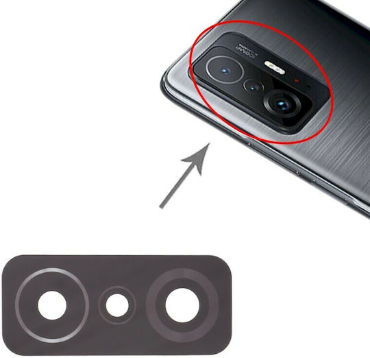 Τζαμάκι Κάμερας Μαύρο για Xiaomi 11T / 11T Pro
