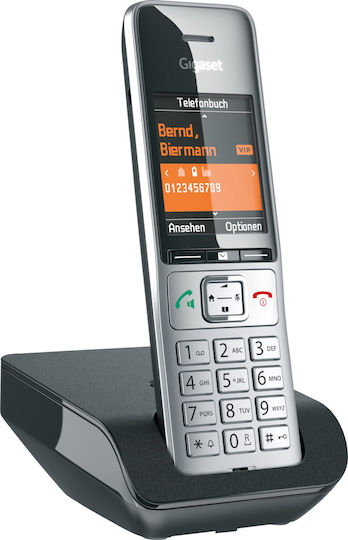 Gigaset COMFORT 500 Cordless Phone with Speaker Silver