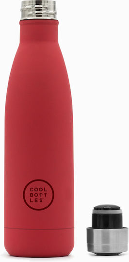 Cool Bottles Vivid Μπουκάλι Θερμός Ανοξείδωτο 500ml Red