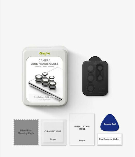 Ringke Lens Frame Camera Protection Tempered Glass Black for the Galaxy S22 Ultra 5G