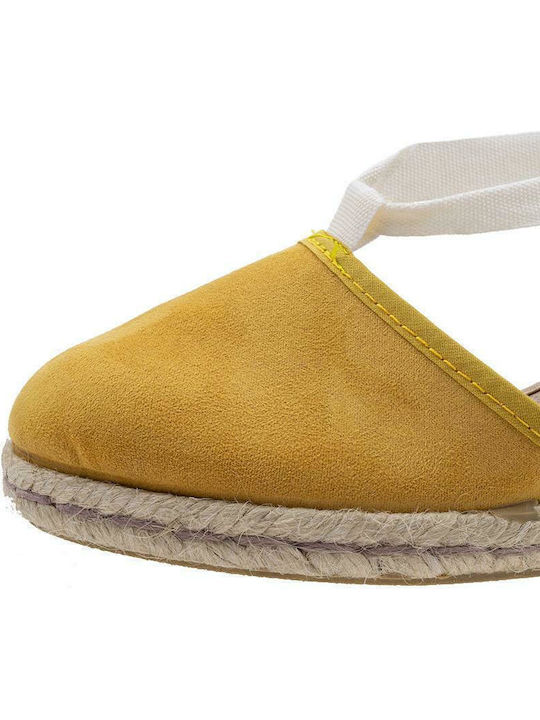 75310SL Platforme dama în Tip Espadrile Galbene